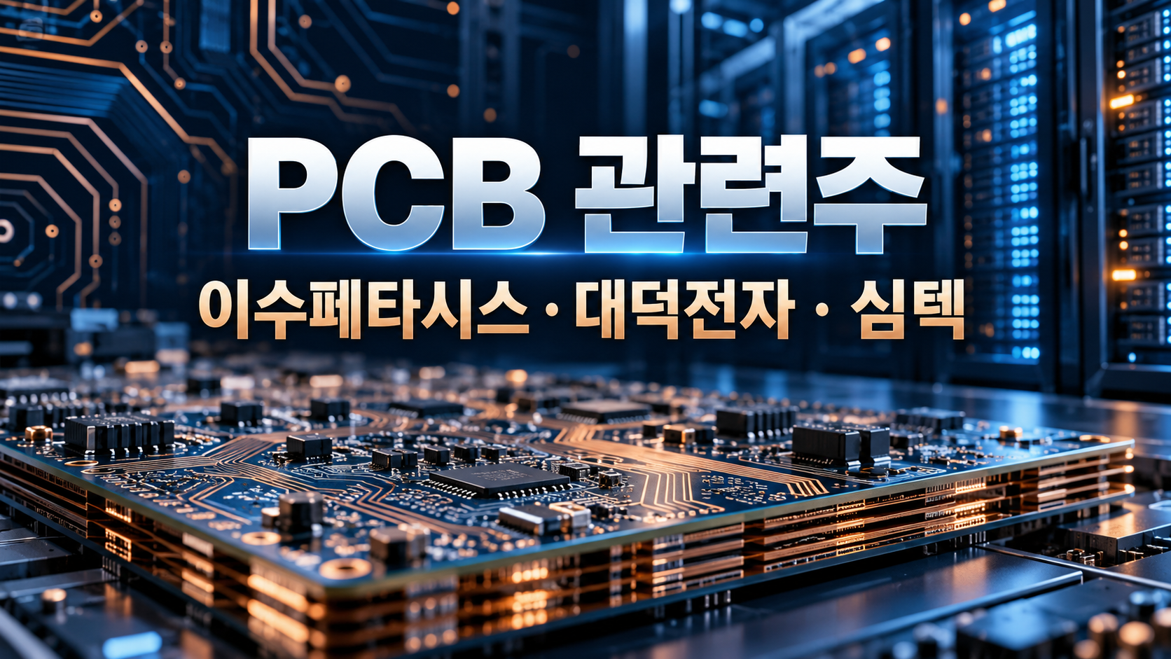 PCB 관련주 이수페타시스 대덕전자 심텍 비교 대표 이미지