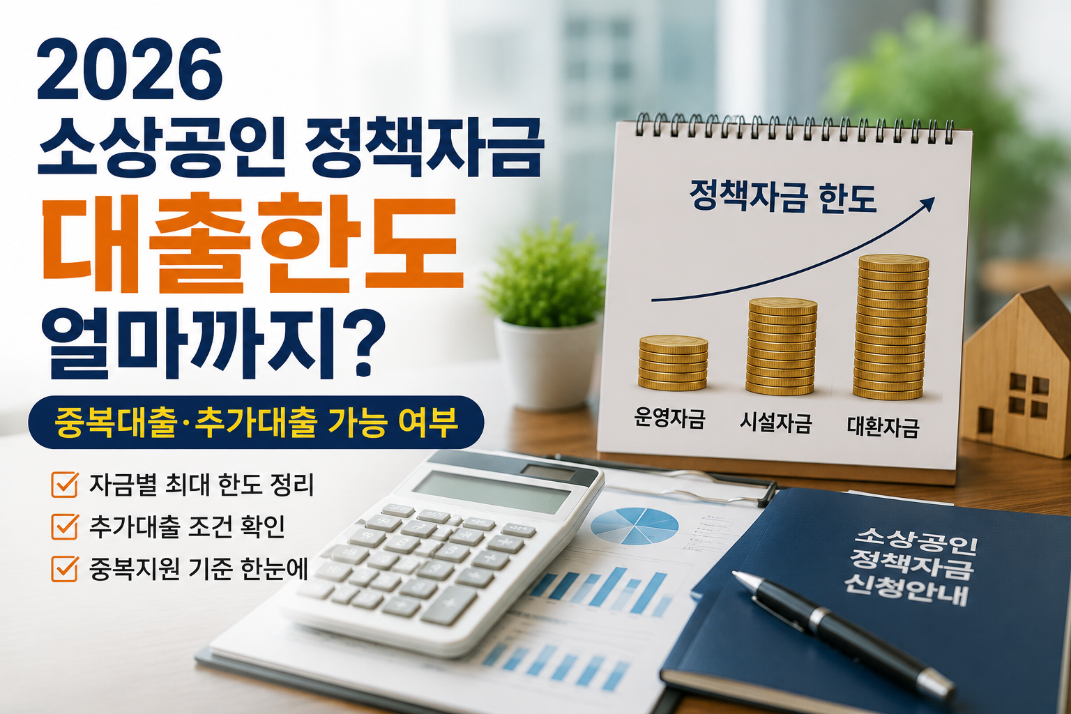 2026 소상공인 정책자금 대출한도 안내