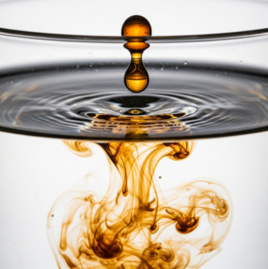 프로폴리스 물에 넣는 모습