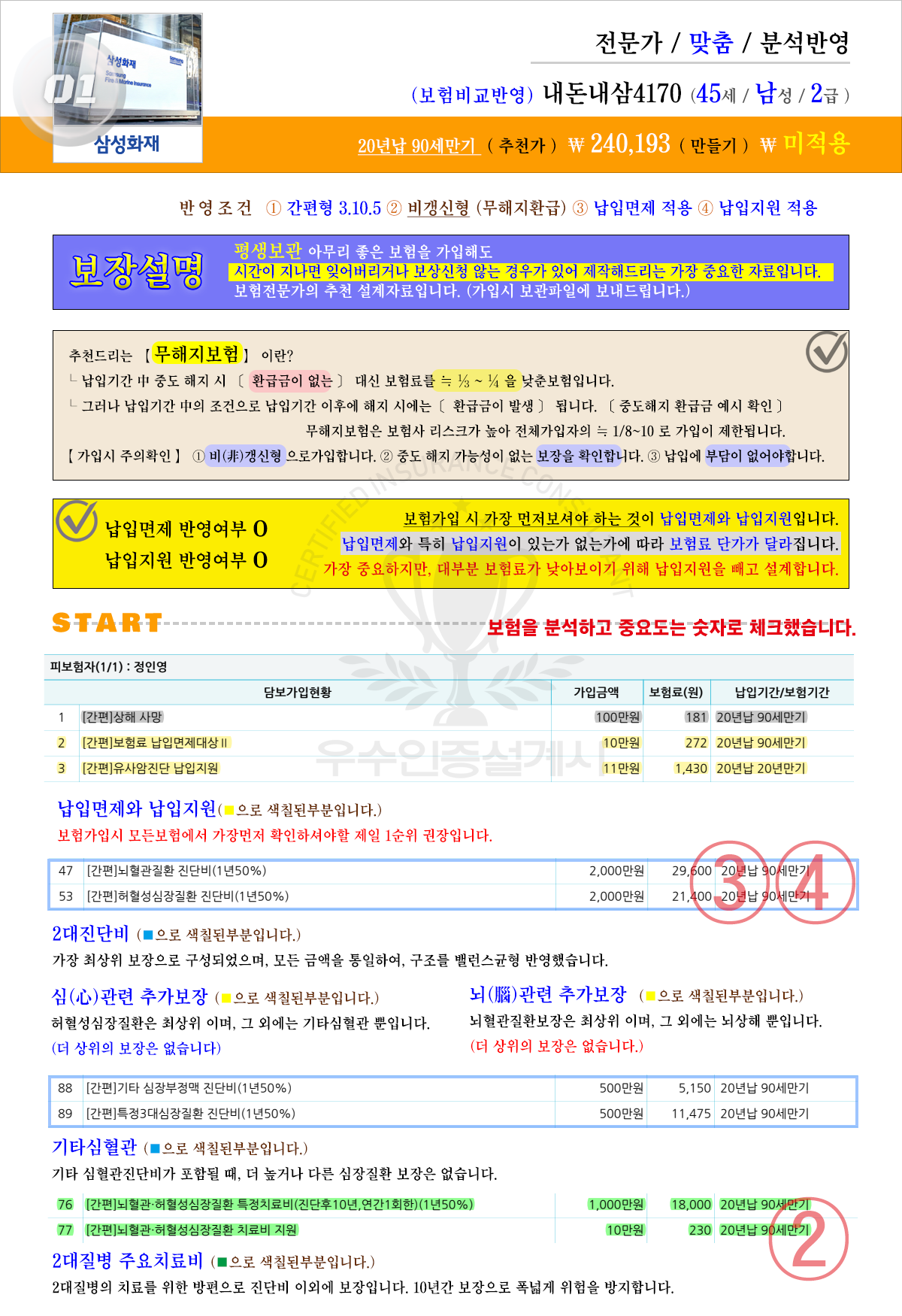 맞춤건강보험설계