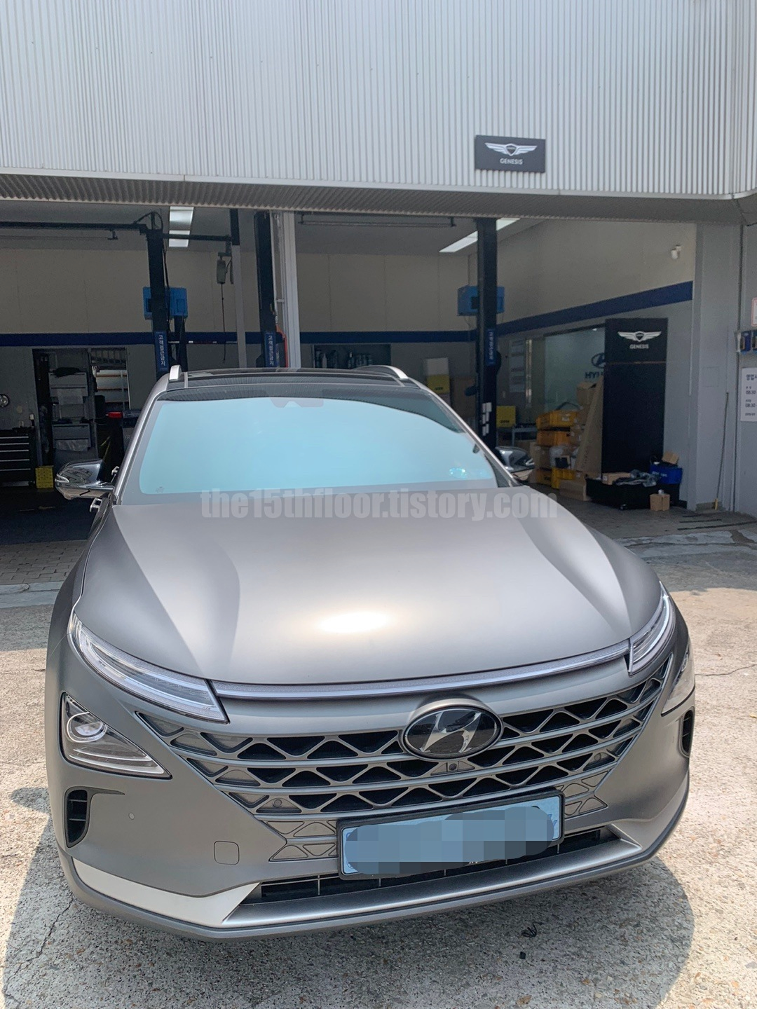 넥쏘 '연료 전지 냉각수 및 필터 점검' 경고등