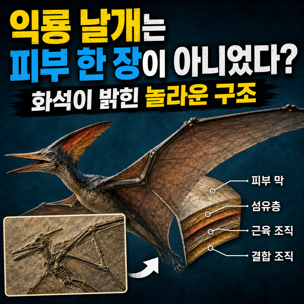 익룡 날개