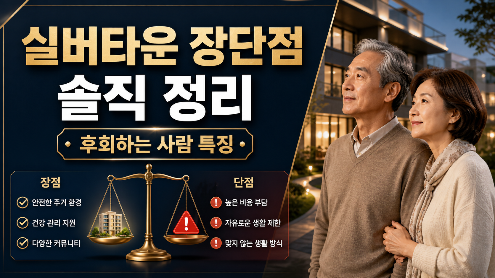 실버타운 장단점 솔직 정리