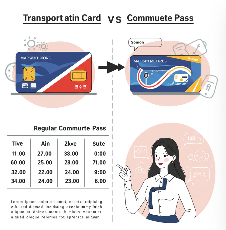 교통비 계산 비교표