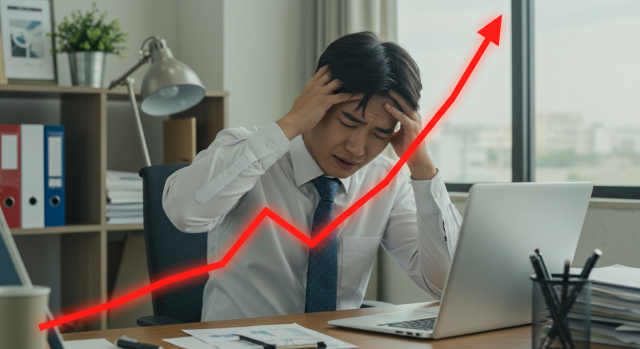 스트레스로 인해 혈당이 오르는 한국인 남성