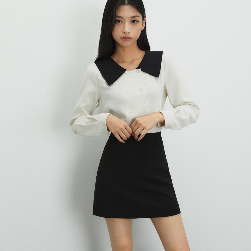 미쏘 빅카라 블라우스 MIWBLCT12G
