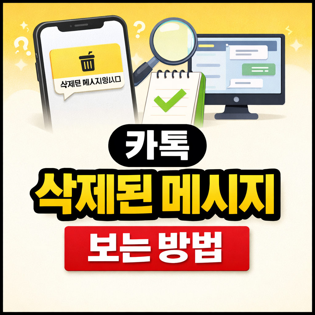 카톡 삭제된메시지보는방법