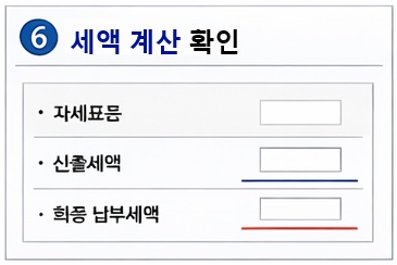 세액계산확인