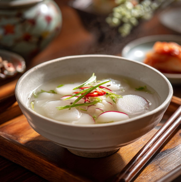 국그릇에 담긴 동치미