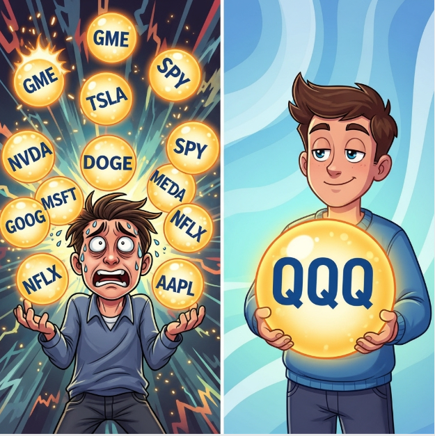 개별주 투자 보다는 나스닥 100 추종 ETF QQQ