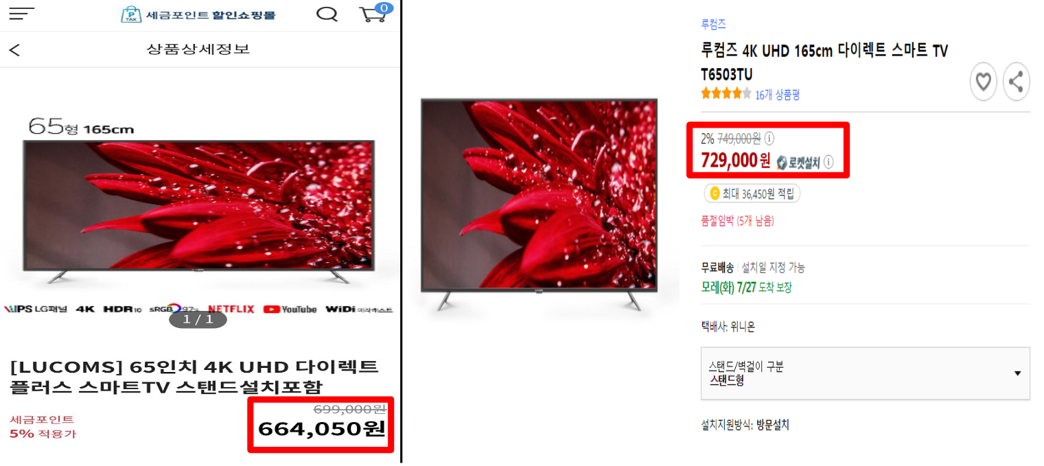 국세청 세금포인트 쇼핑몰 가격비교