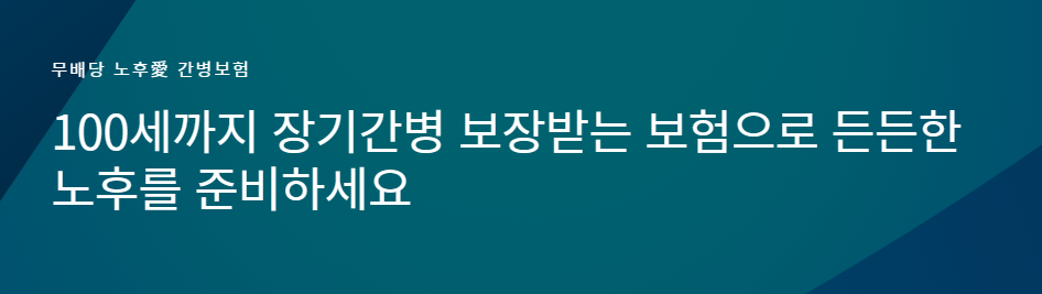 메트라이프생명 무배당 노후 간병보험