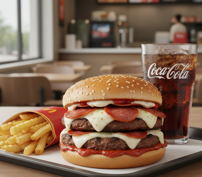 맥도날드 페퍼로니 더블&middot;메가 피자버거 후기 🍕 맥런치 가격&middot;칼로리 총정리 관련이미지