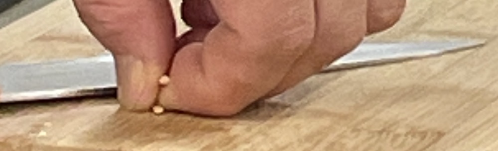 한식조리기능사 실기시험 준비 - 화양적 - 꼬치 반 갈라 다듬기