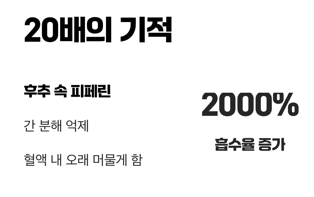 20배의 기적, '후추' 속 '피페린'의 마법