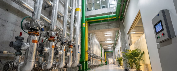 한국 아파트 건물의 지역난방 시스템과 배관 인프라