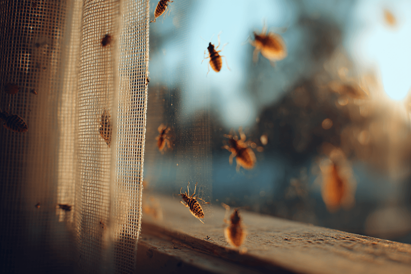 방충망에-붙어-있는-수-많은-벌레들-이미지