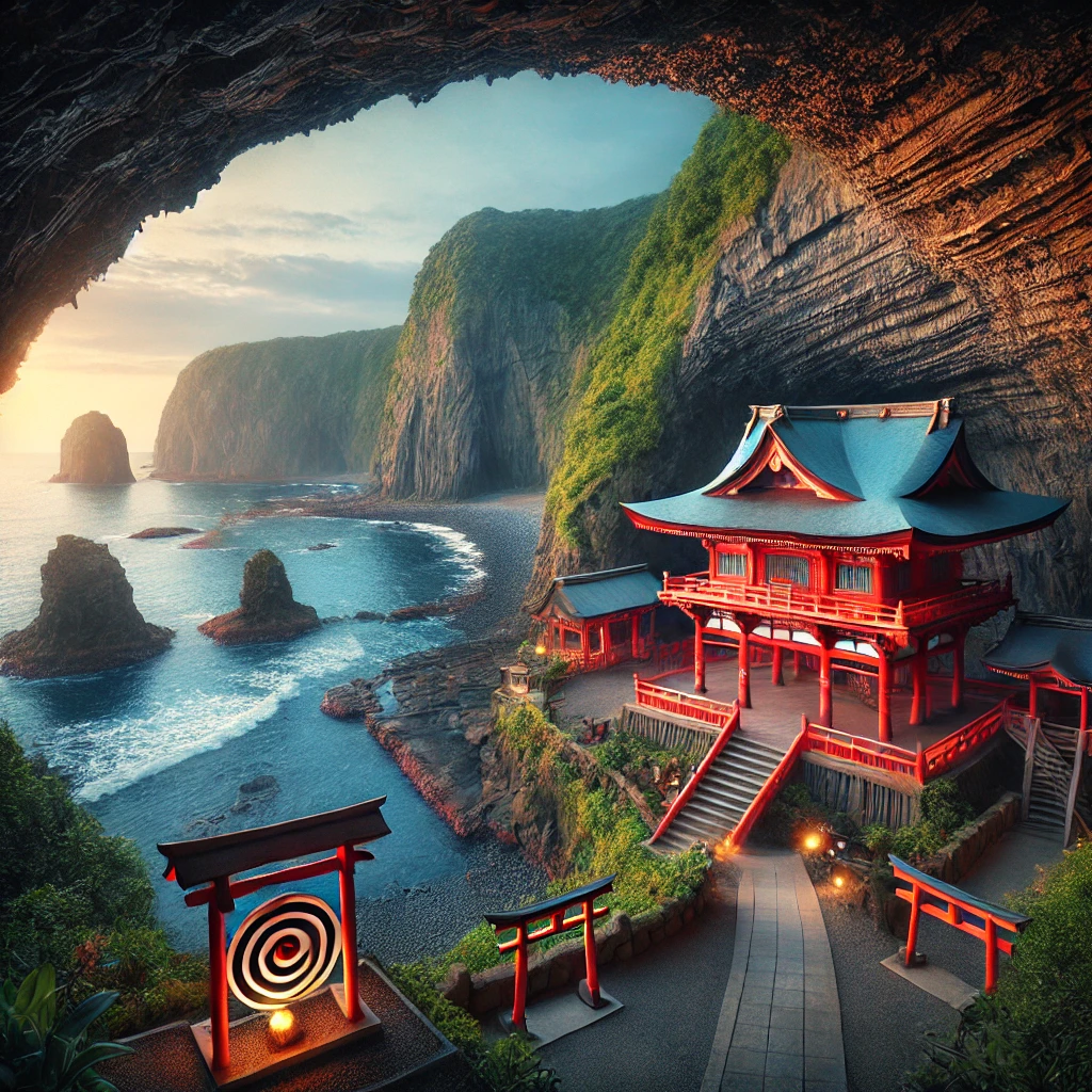 일본 미야자키 1월 날씨 및 추천 여행지 맛집 - 3. 미야자키의 추천 여행지 - 3.3 Udo Shrine (우도 신궁) 미야자키 1월 날씨