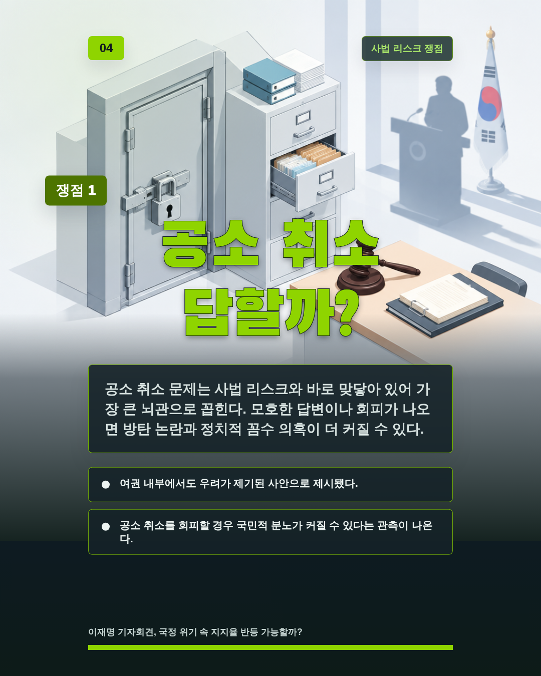 공소 취소 답할까?