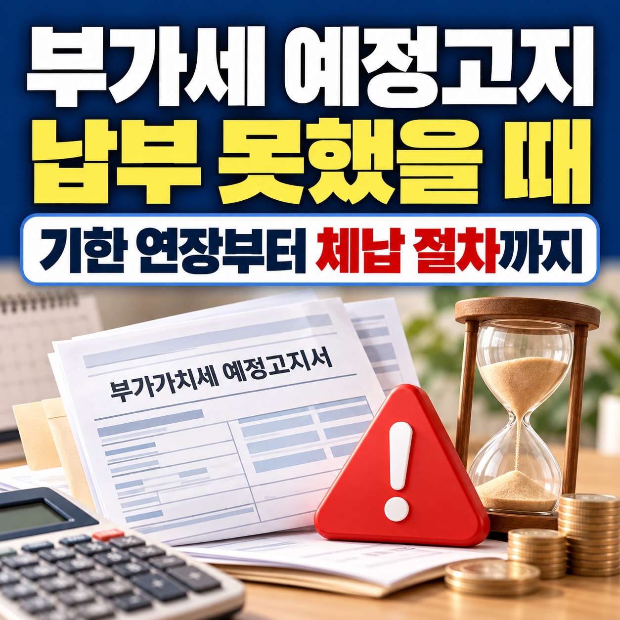 부가세 예정고지 납부 못했을 때