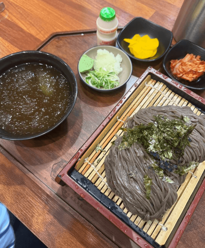 아이랑 먹기 좋았던 정자동 청수 모밀