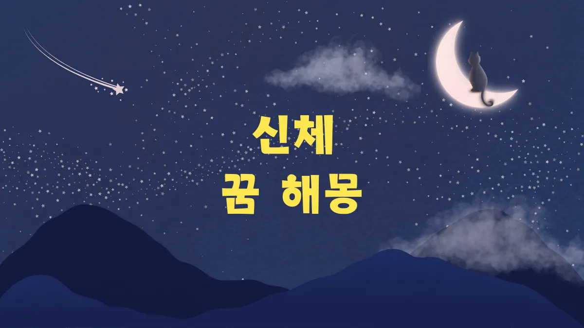 신체 꿈 해몽 풀이 분석 썸네일
