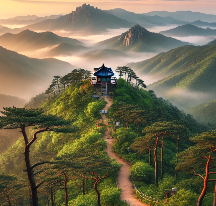 당산의 자연경관 사진