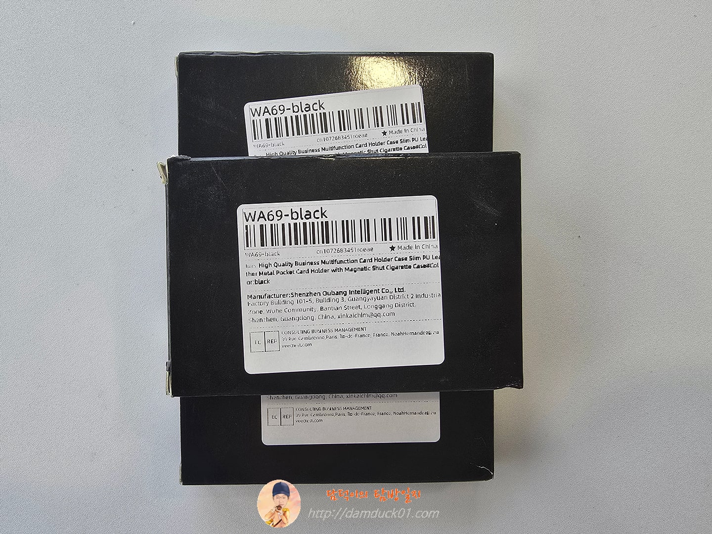 고품질 비즈니스 다기능 카드 홀더 케이스 자기 차단 담배 케이스와 슬림 PU 가죽 금속 포켓 카드 홀더