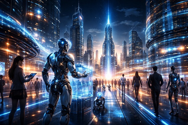 AI 기반의 초고화질 미래 도시