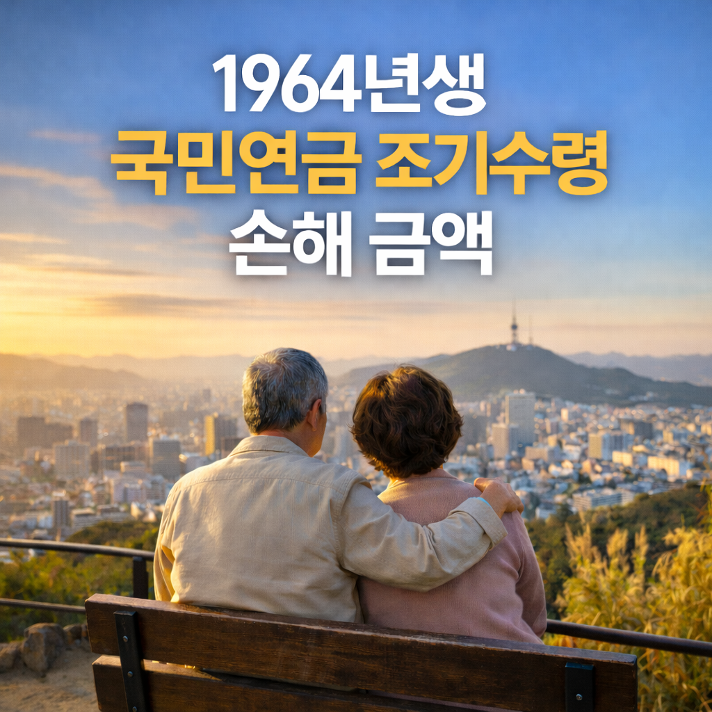 1964년생 국민연금 조기수령 손해 금액 얼마나 될까?