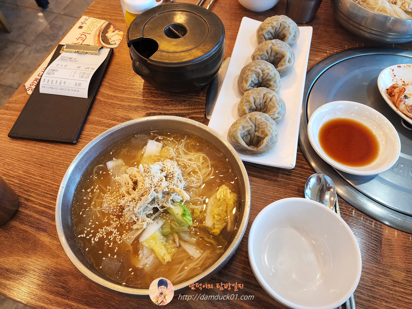 초계물국수와 웰빙메밀만두