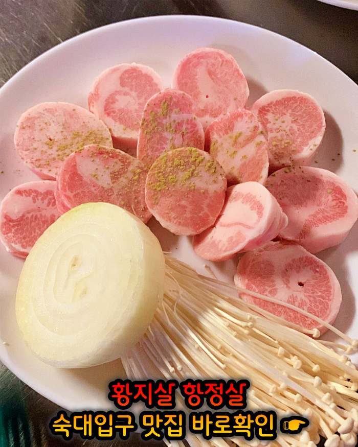 숙대입구 남영동 맛집 황지살, 오도독갈비, 항정살