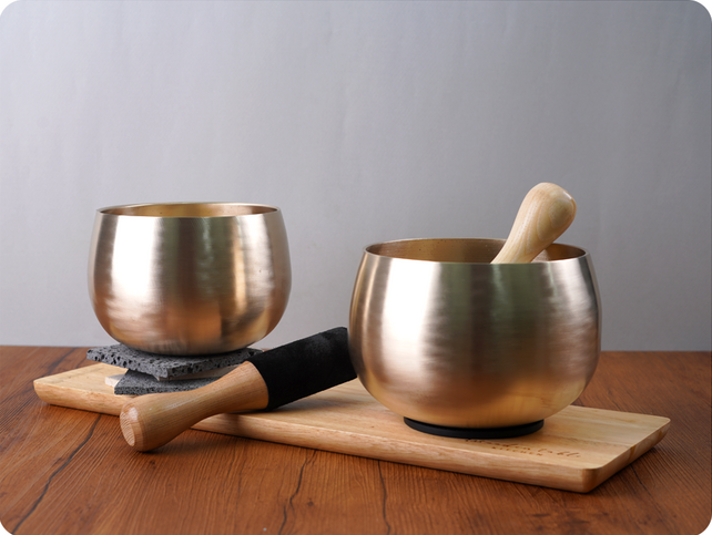 마음 치유를 위한 명상 도구 추천: [울림] 프리미엄 방짜유기 싱잉볼 명상종 세트