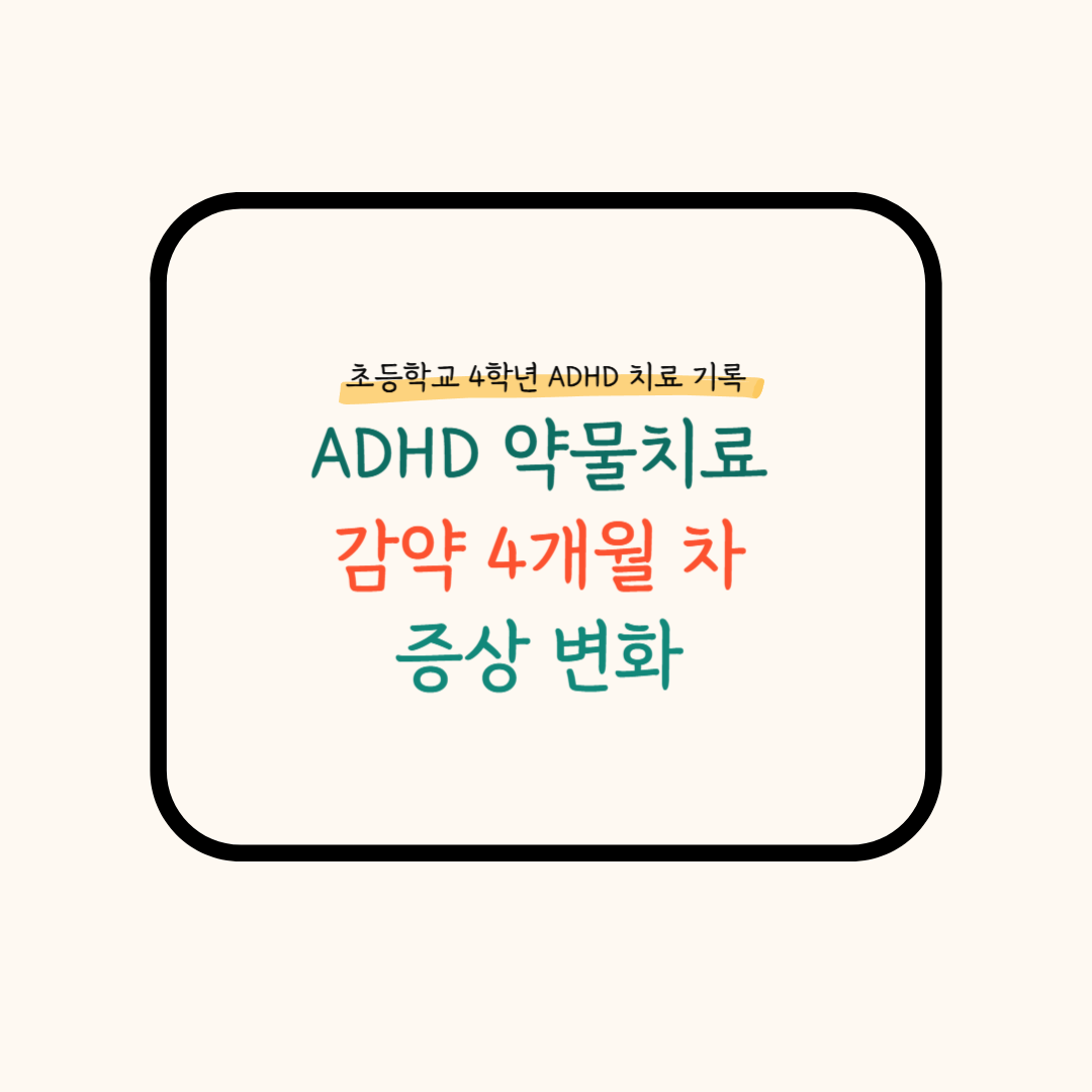 ADHD약물치료