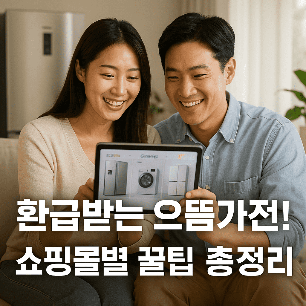 2025 쇼핑몰별 으뜸가전 구매 팁 ❘ 환급 가능한 제품 안전하게 고르기