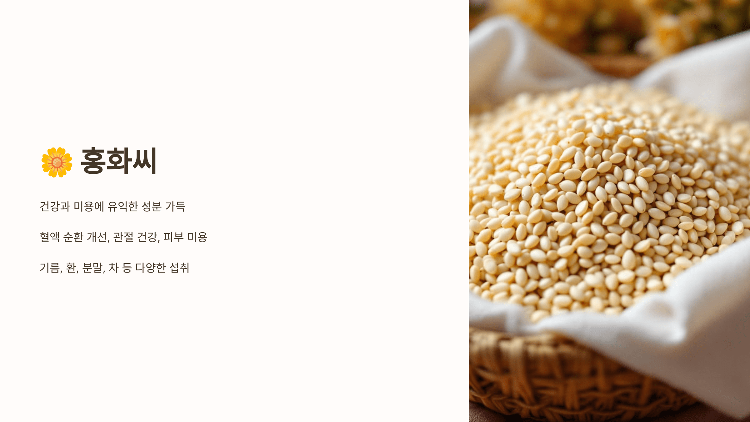 홍화씨 사진입니다.