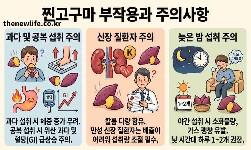 찐고구마 효능 부작용