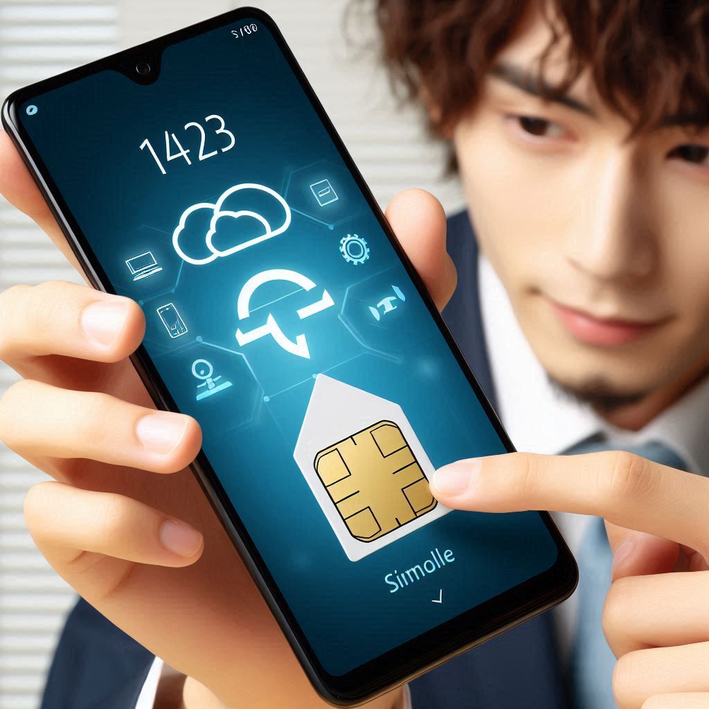 LGU+ 통신사에 가입한 스마트폰에서 유심 비밀번호를 변경하는 모습