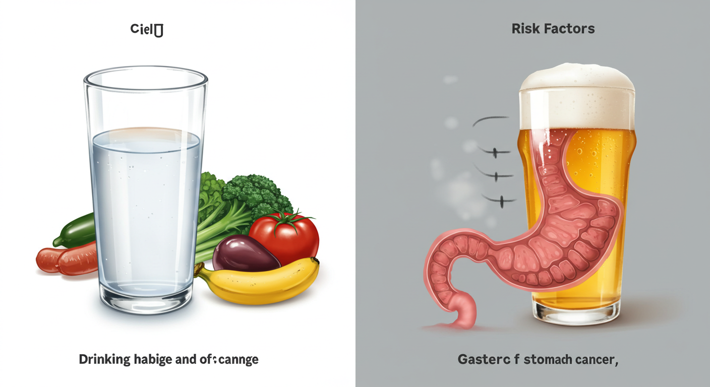 음주 습관 변화와 위암 위험: 금주와 절주가 생존율에 미치는 과학적 영향