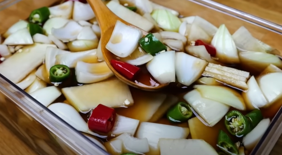 양파 무 장아찌