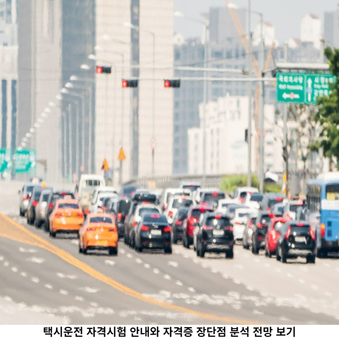 택시운전 자격증 / 장단점