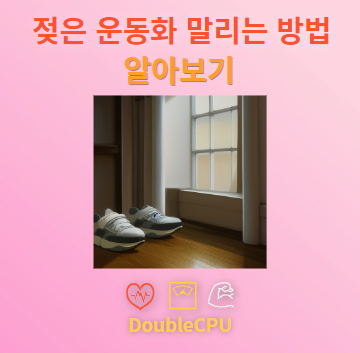 젖은 운동화 말리는 방법