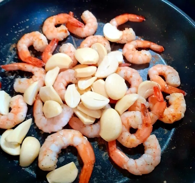 마늘새우볶음 요리
