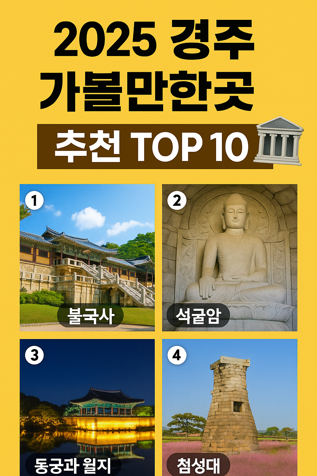경주 가볼만한곳 추천 TOP10