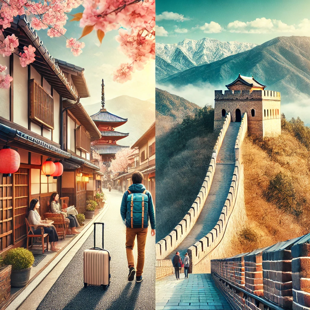 일본과 중국 여행