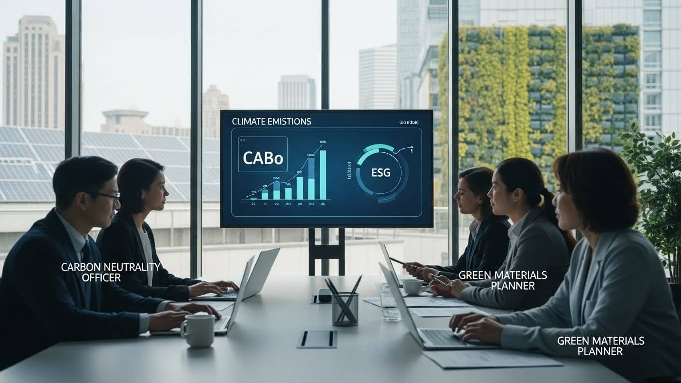 기후 위기 대응으로 새롭게 생긴 기업 내 전담 조직과 직무 관련 사진