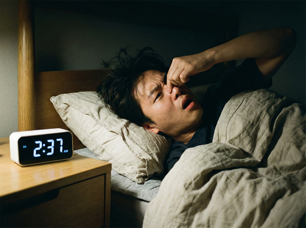 밤 코막힘, 수면 비염 증상, 눕기만 하면 코막힘, 코막힘 불면증