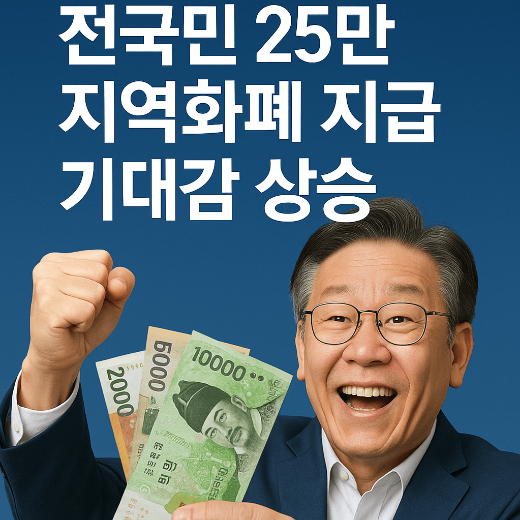 전국민 25만 원 지역화폐 지급 정책 발표에 기대감 상승