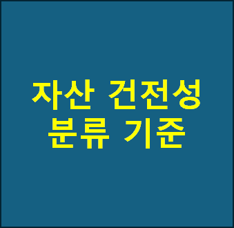 자산 건전성 분류 기준