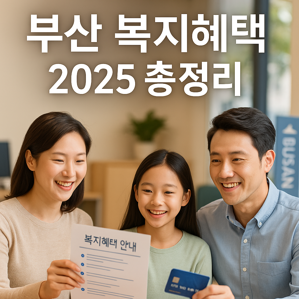 2025 부산 저소득층을 위한 지자체 복지 혜택 완벽 분석